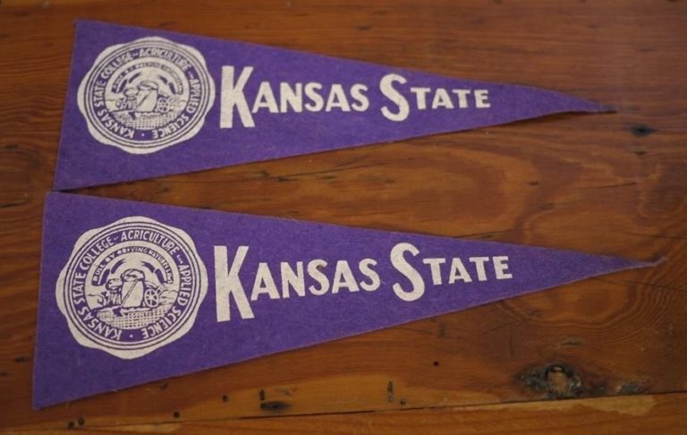 Kansas State Wildcats NCAA Mini Pennant - 9x4 Inch Felt, Rico Brand