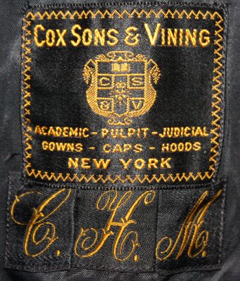 1910s cox gown label