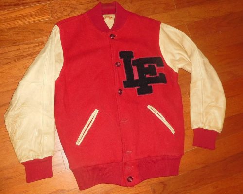 lake forest letterman's jacket 1950s