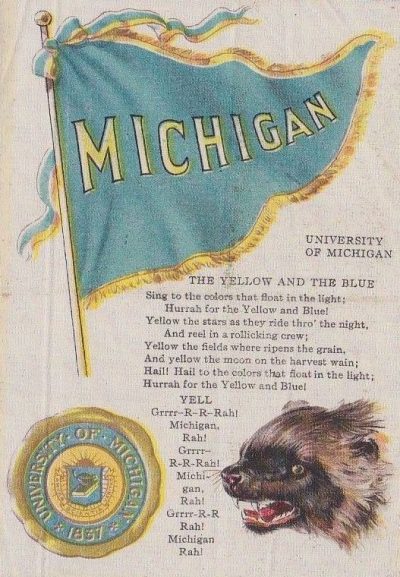 michigan 1912 silk